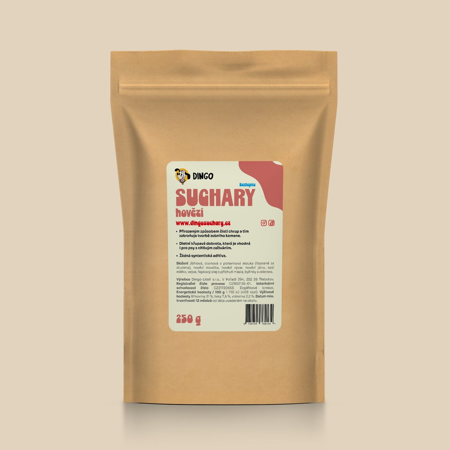 Sucháre hovädzie bezlepkové